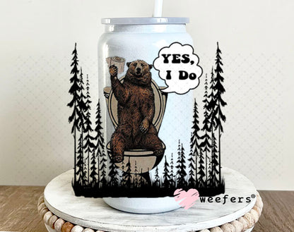 UV DTF Decal - Yes I Do 16oz Glass Can Generic Weefers