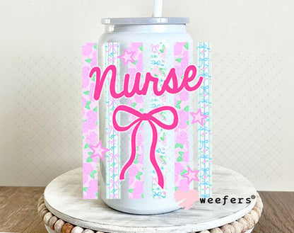 UV DTF Decal - Nurse Coquette 16oz Glass Can Generic Weefers