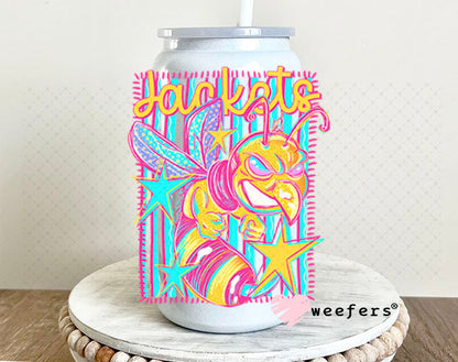 UV DTF Decal - Jackets Colorful Mascot 16oz Glass Can Generic Weefers