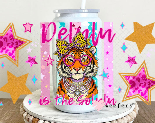 UV DTF Cup Wraps - Delulu is the Solulu - Weefers® Exclusive 16oz Glass Can Generic Cup Wrap Weefers
