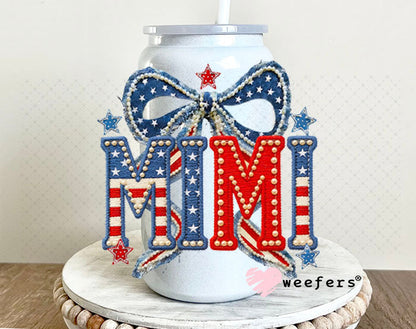 UV DTF Decal - Mimi USA 16oz Glass Can Generic Weefers