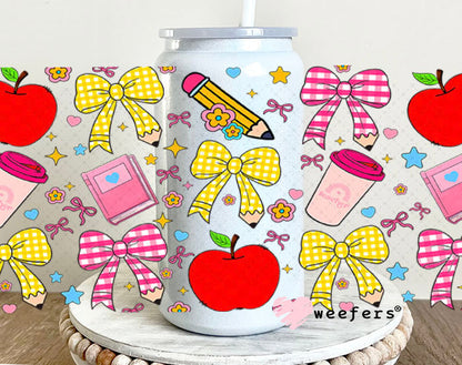UV DTF Cup Wraps - Teacher Favorite Things 16oz Glass Can Generic Weefers