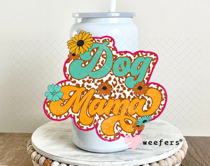 UV DTF Decal - Dog Mama 16oz Glass Can Generic Weefers