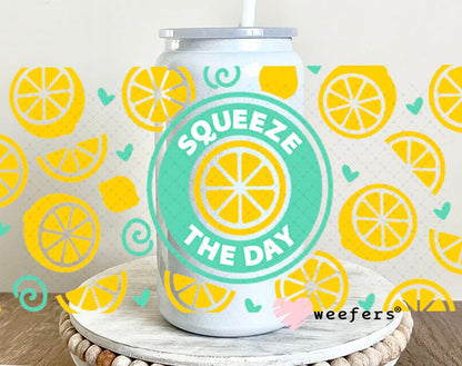 UV DTF Cup Wraps - Squeeze the Day 16oz Glass Can Generic Weefers