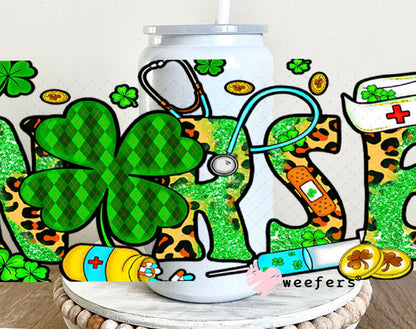 UV DTF Cup Wraps - Lucky Nurse 16oz Glass Can Generic Weefers