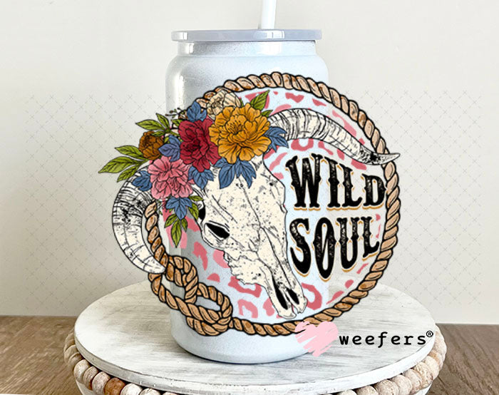 UV DTF Decal - Wild Soul 16oz Glass Can Generic Weefers
