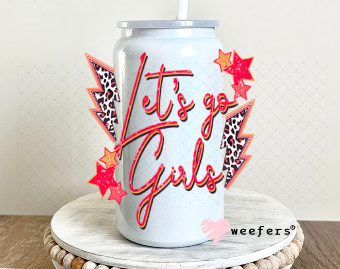 UV DTF Decal - Let's Go Girls 16oz Glass Can Generic Weefers