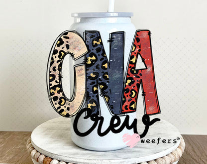 UV DTF Decal - CNA Crew 16oz Glass Can Generic Weefers