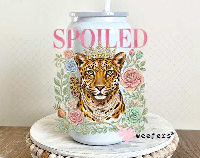 UV DTF Decal - Spoiled Tiger 16oz Glass Can Generic Weefers