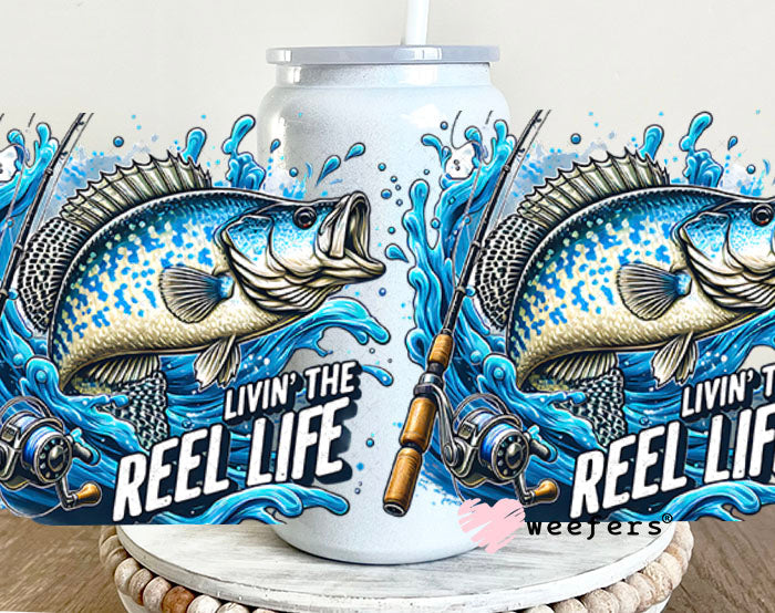 UV DTF Cup Wraps - Reel Life 16oz Glass Can Generic Weefers