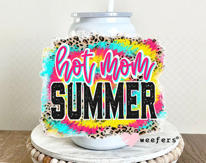 UV DTF Decal - Hot Mom Summer 16oz Glass Can Generic Weefers