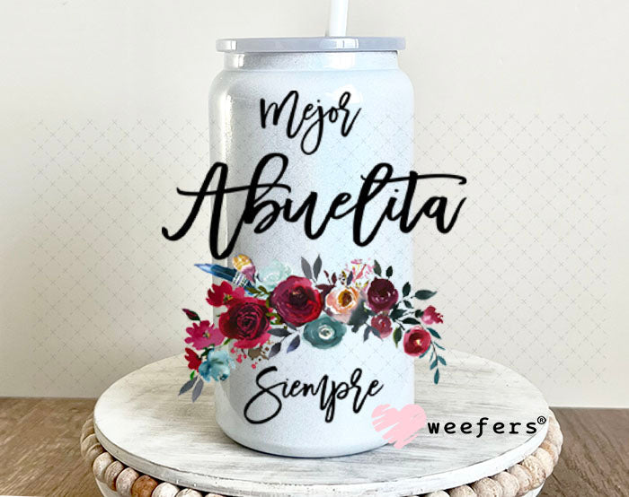 UV DTF Decal - Mejoy Abulelita Siemper 16oz Glass Can Generic Weefers