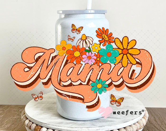 UV DTF Decal - Mama Boho 16oz Glass Can Generic Weefers