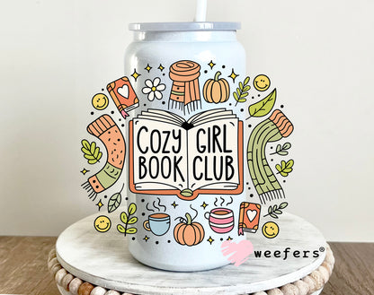 Cozy Girl Book Club UV DTF 16oz Decal