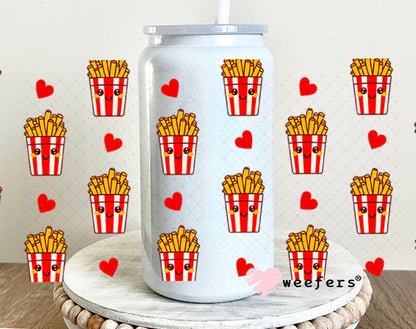 UV DTF Cup Wrap – USA Red White Blue Bows 16oz Glass Can Generic Weefers