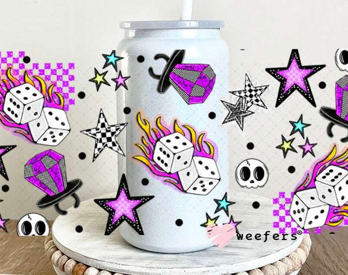 UV DTF Cup Wraps - Turns Out My Face Has Opinions Sidekick - Weefers® Exclsuive 16oz Glass Can Generic Weefers