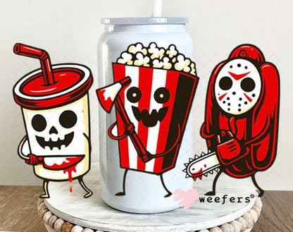 UV DTF Decal - Scary Movies 16oz Glass Can Generic Weefers