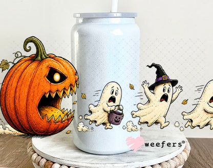 UV DTF Cup Wrap – USA Red White Blue Bows 16oz Glass Can Generic Weefers