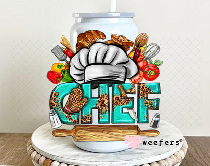 UV DTF Decal - Chef Western 16oz Glass Can Generic Weefers