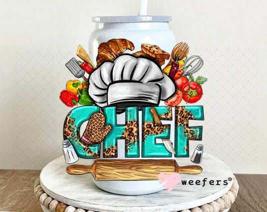 UV DTF Decal - Chef Western 16oz Glass Can Generic Weefers