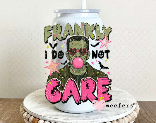 UV DTF Decal - Frankly I Do Not Care 16oz Glass Can Generic Weefers