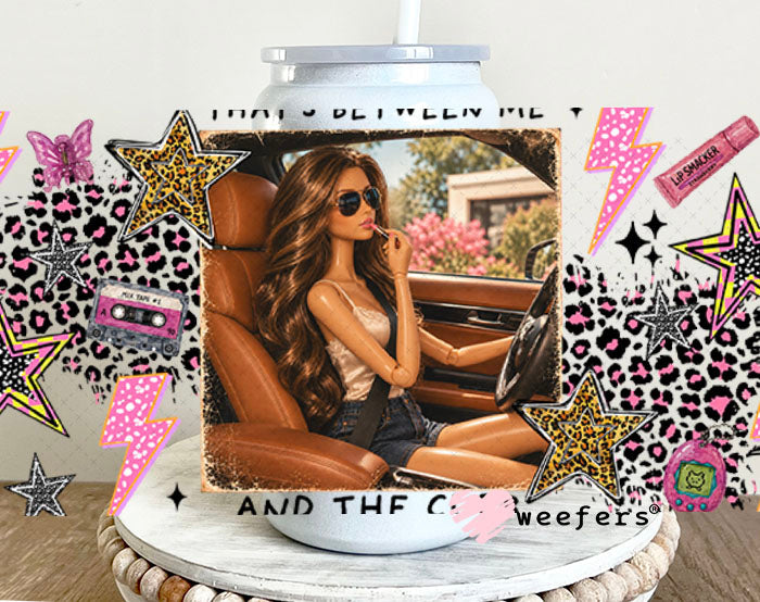UV DTF Cup Wraps - That's Betwen Me and the Curb - Weefers® Exclusive 16oz Glass Can Generic Weefers