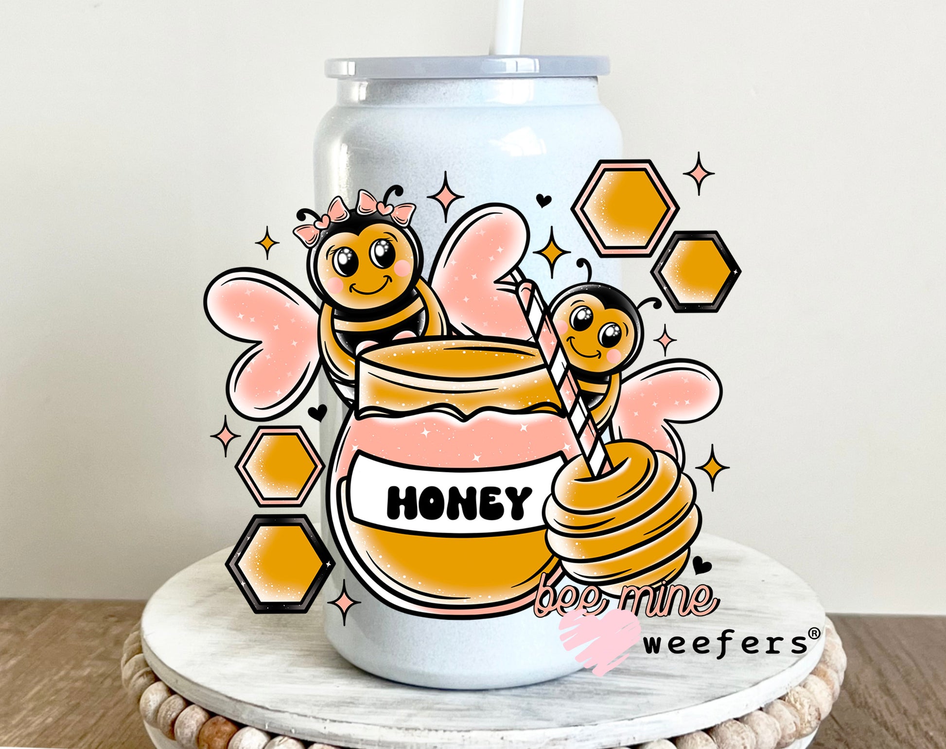 Honey Bee Mine UV DTF 16oz Decal