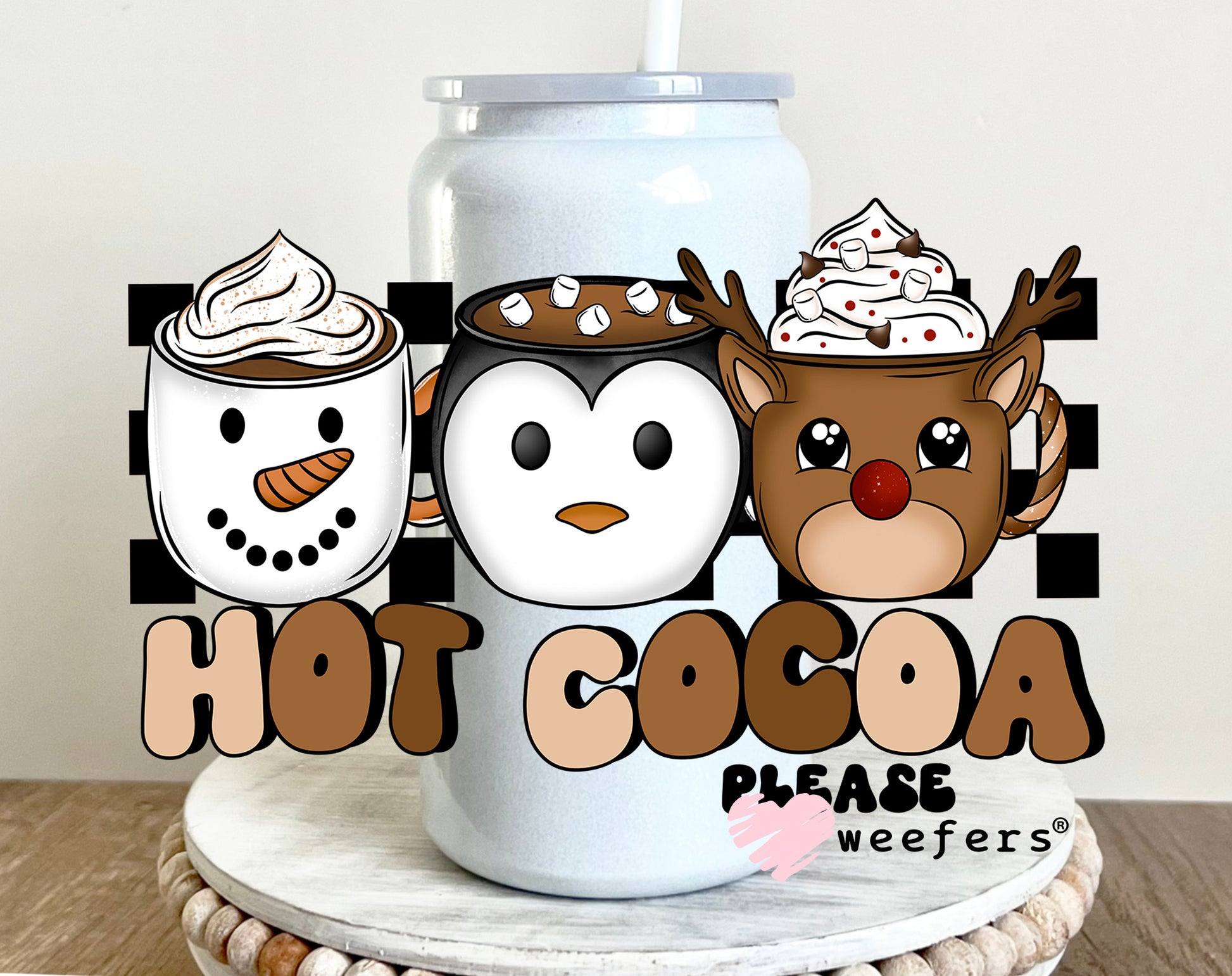 Hot Cocoa Trio UV DTF Decal - Weefers