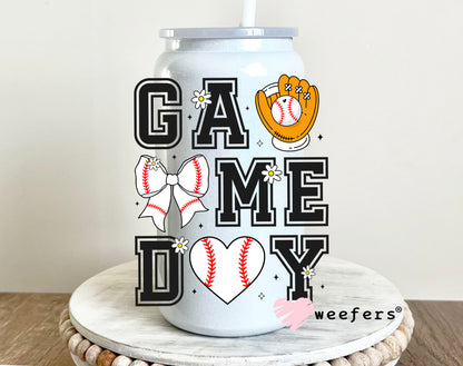 Game Day Baseball UV DTF 16oz Decal