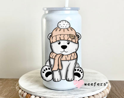 Winter Polar Bear UV DTF 16oz Decal