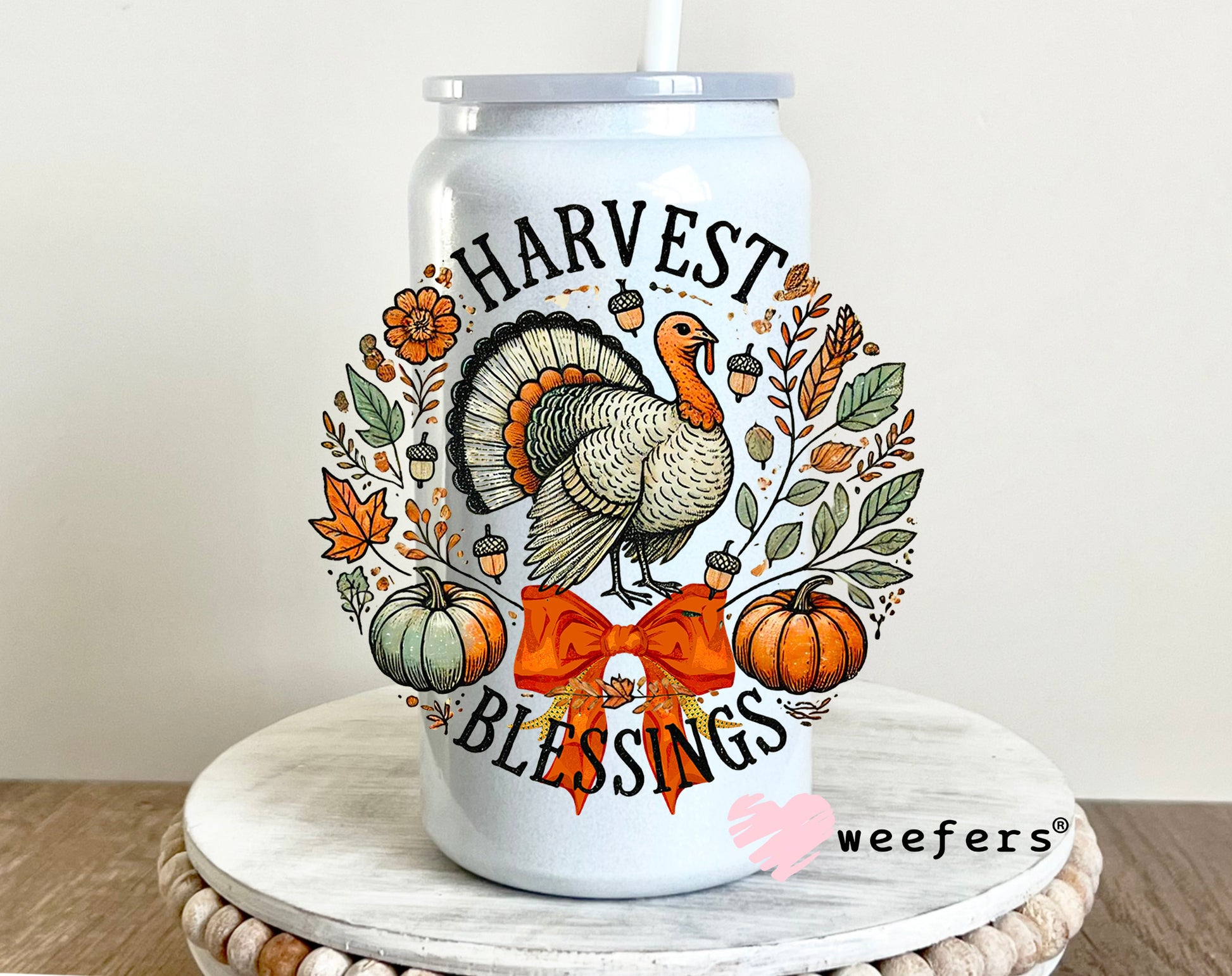 Harvest Blessings UV DTF 16oz Decal