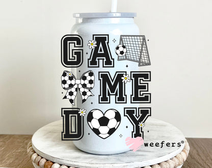 Coquette Game Day Soccer UV DTF 16oz Decal