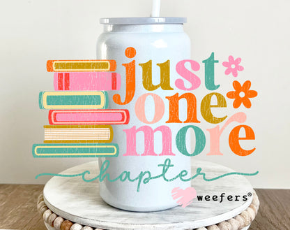 Just One More Chapter UV DTF 16oz Decal