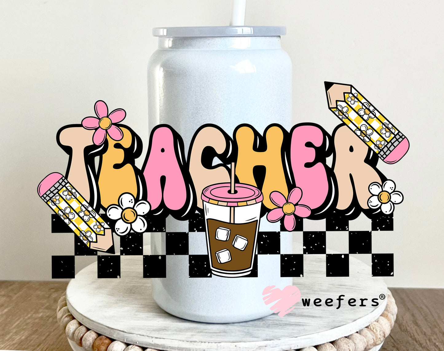 Teacher Coffee UV DTF 16oz Decal