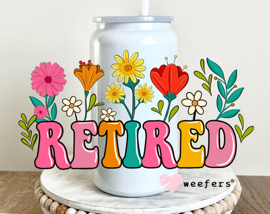 Retired Flowers for her UV DTF 16oz Decal