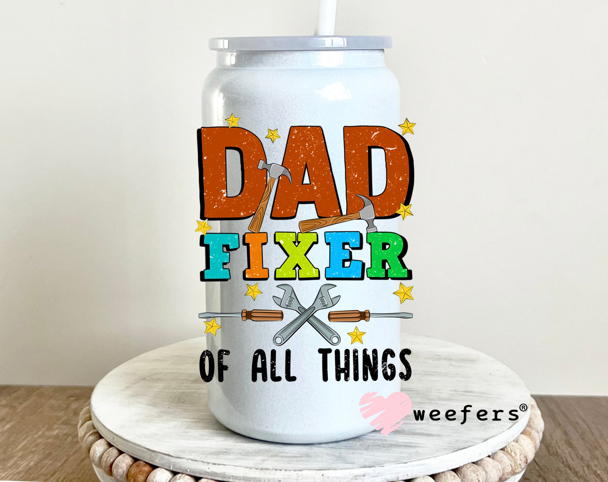 Dad Fixer Of All Things UV DTF 16oz Decal