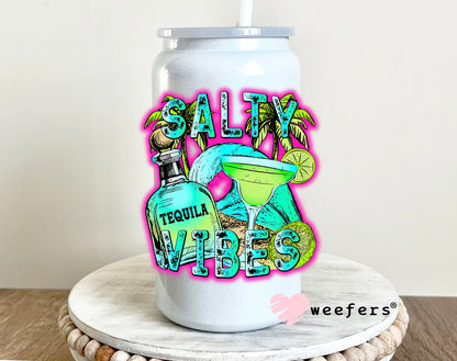 Salty Vibes Tequila UV DTF 16oz Decal