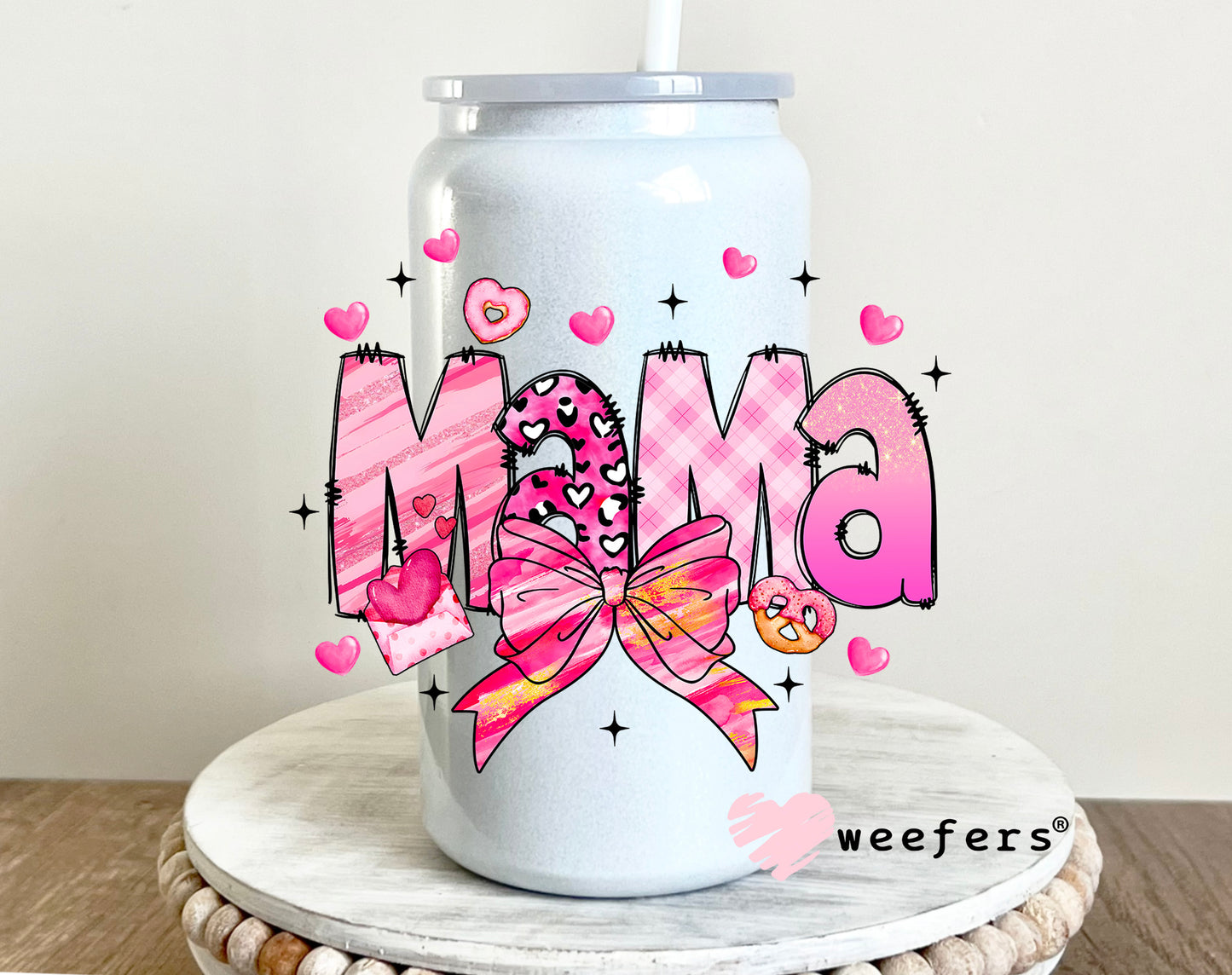 Mama Valentine Coquette UV DTF 16oz Decal