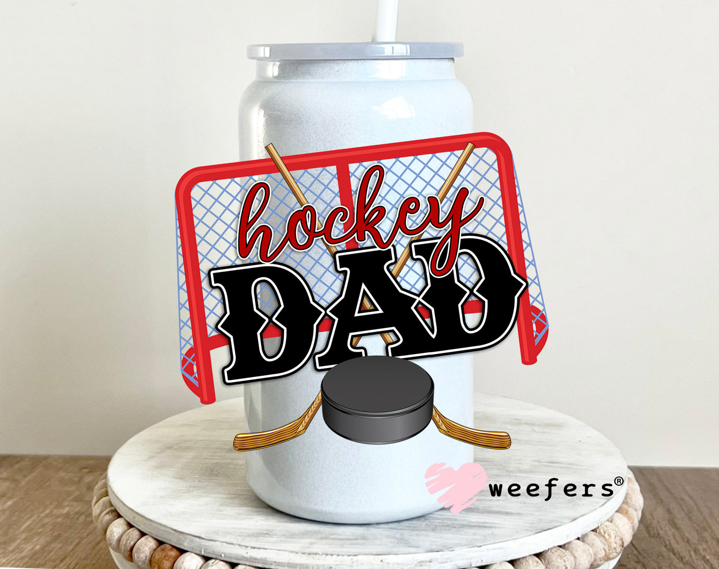 Hockey Dad UV DTF 16oz Decal