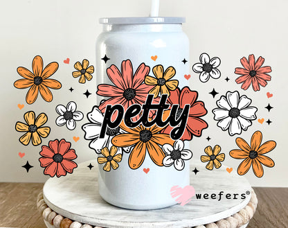 Petty Florals UV DTF 16oz Cup Wrap