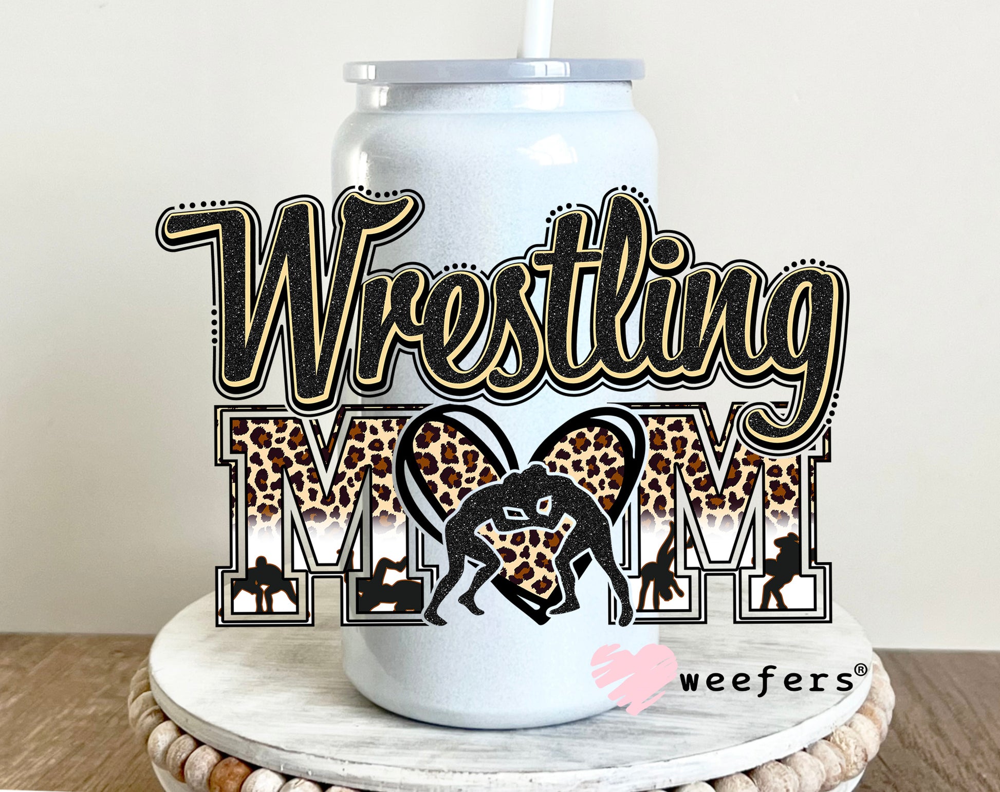 Wrestling Mom UV DTF 16oz Decal