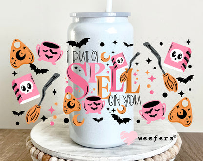 I Put a Spell on You UV DTF Cup Wrap 16oz Glass Can Generic Weefers