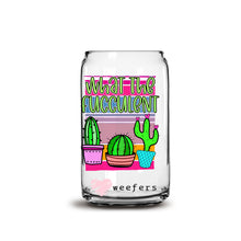 Load image into Gallery viewer, What the Fucculent? 16oz Libbey Glass Can UV-DTF or Sublimation Wrap - Decal
