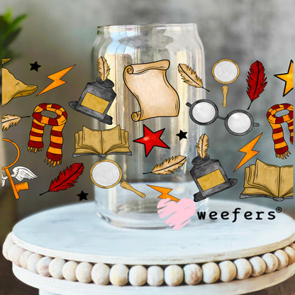 HP Favorite Things UV DTF Cup Wrap 16oz Libbey Glass Original Size Weefers