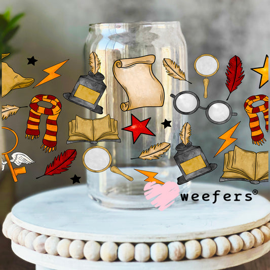 HP Favorite Things UV DTF Cup Wrap 16oz Libbey Glass Original Size Weefers