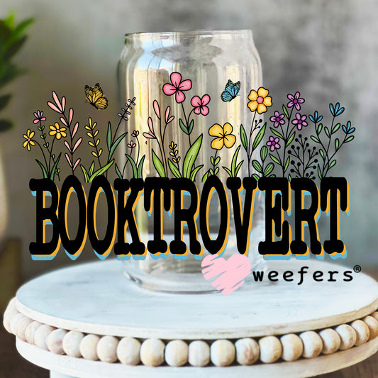Booktrovert UV DTF Cup Wrap 16oz Libbey Glass Original Size Weefers