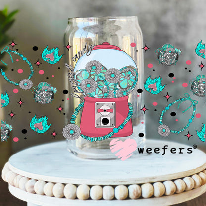 Cowgirl Candy UV DTF Cup Wrap - WEEFERS EXCLUSIVE WRAP 16oz Libbey Glass Original Size Weefers