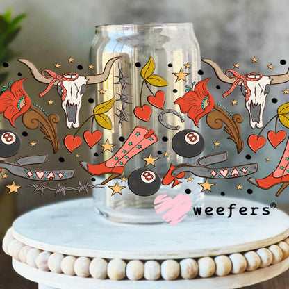 Western Cowgirl Favorite Things UV DTF Cup Wrap - WEEFERS EXCLUSIVE WRAP Weefers