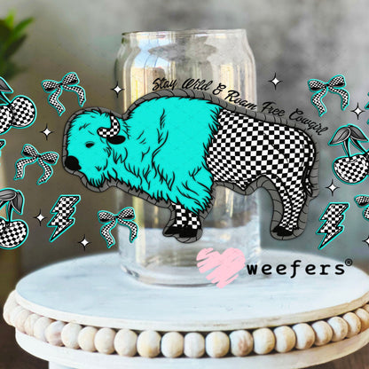 Stay Wild and Roam Free Cowgirl UV DTF Cup Wrap - Weefers Exclusive Wrap Weefers