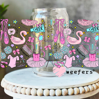 Dance Daily Vibes UV DTF Cup Wrap 16oz Libbey Glass Original Size Weefers